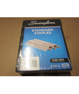 Swingline Standard Staples 1/4&quot; Length 210 Per Strip 5,000/Box 5 Boxes 2... - £11.55 GBP
