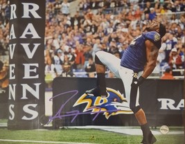 Ray Lewis Baltimore Ravens Autographed 8x10 Photo GA coa - £65.10 GBP