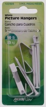 Anchorwire 50 Lb White Picture Hanger Hook Steel Standard 3 Pk 122303 - $15.99