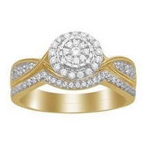 Authenticity Guarantee 
0.25cttw Round Diamond Engagement Bridal Ring Set 10k... - £462.94 GBP