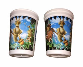 Ice Age Dawn Of The Dinosaurs In Digital 3-D Promtional Cups Set Of 2 - £18.39 GBP