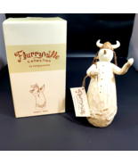 Flurryville Collection NORDIC NORA 7.5&quot; Figurine Snowman Opera Singer Rose  - £23.52 GBP