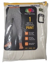 Fruit of The Loom Men Thermal Bottom Size XL Natural Pant Dual Defense - £6.88 GBP