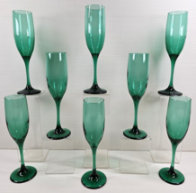 8 Libbey Teardrop Juniper Fluted Champagne Set Elegant Stemware Bar Glasses Lot - £71.02 GBP