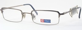 Vintage Chaps Ralph Lauren 123 CZ9 Silver Grey Eyeglasses Glasses 50-20-140 Mm - £47.86 GBP