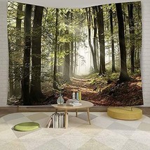 Forest Pathway in the Misty Mountain Tapestry Wall Hanging Art - £19.18 GBP