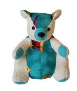 Inmate Made Teddy Bear OOAK WW State Penitentiary Cloth Teal Aloha Flann... - €59,88 EUR