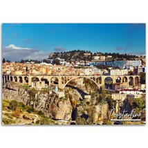 Constantine Poster Algeria Print Wall Art | Constantine Africa Home Decor Gift H - $19.99