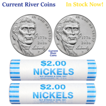 2026-P&amp;D Semiquincentenial 1776~2026 Nickels 2  BU OBW Rolls  **INSTOCK ... - $42.29