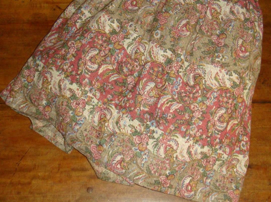 Ralph Lauren Hearthside Floral Ruffled Twin Bedskirt Rare 15 Inch Drop - $19.77