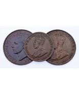 1919-1951 Australie Demi Penny &amp; Lot de Penny (3 Pièces) Km#22 ,23 ,43 - $75.55 CAD