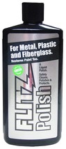FLITZ Liquid METAL POLISH Cleaner silver gold chrome plastic fiberglass LQ 04587 - £26.42 GBP