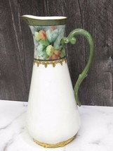 T &amp; V Limoges Century Pitcher Tall Tankard Hand Painted France  - £94.17 GBP