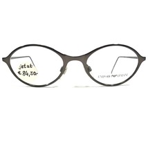 Emporio Armani 102 1115 Eyeglasses Frames Gray Round Full Rim 48-19-135 - £89.31 GBP