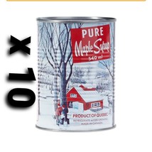 10 cans of Canadian Pure Maple Syrup Amber roast 540ml each 18 oz - $112.23