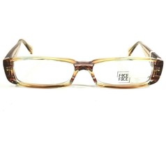 FACE A FACE Eyeglasses Frames ELVIS 1 COL.521 Clear Brown Horn 50-13-130 - $140.04