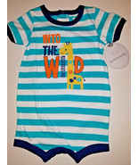 NWT Koala Baby Boys Into the Wild Giraffe Romper 3-6 Mos - $19.13 CAD