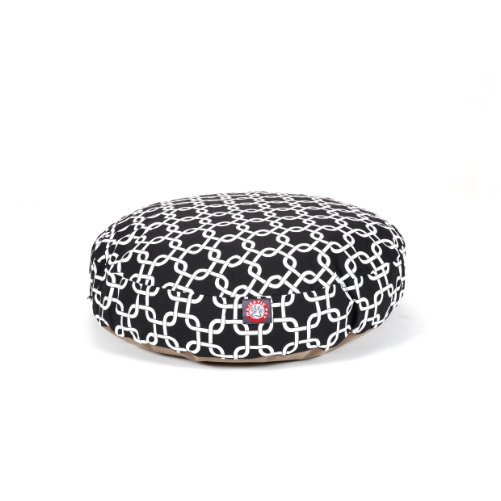 MajesticPet 30 in. Links Round Pet Bed Black - Small - $88.76