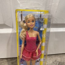 NEW 2017 Ice Skater Barbie Blue Eyes Blonde with Trophy Mattel DVF50 FFR... - £19.54 GBP