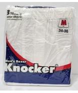 Knocker 3-Pack Men's TB3000 White Boxer Shorts Medium 34-36 Elastic Fly ... - $20.99
