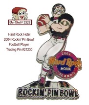Hard Rock Hotel 2004 Orlando Rockin&#39; Pin Bowl Football Player Trading Pin 21230 - £11.84 GBP