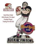 Hard Rock Hotel 2004 Orlando Rockin&#39; Pin Bowl Football Player Trading Pi... - £11.67 GBP