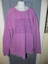 Under Armour Cold Gear Loose Fit Crew Sweatshirt Purple Size YXL Girl&#39;s EUC - $21.17