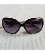 Women Teens Gray/Brown Leopard Print Oversized Stylish Fashion Sunglasses - £11.85 GBP