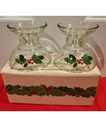 1981 Vintage Avon Holiday Hostess Collection, Holiday Candlesticks, Set ... - £7.71 GBP