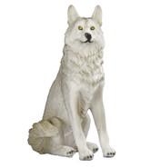 Cries Of The Night Sitting Alpha Grey Direwolf Wolf Home Decor Figurine 6&quot;H - $21.17 CAD
