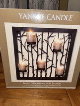 Forest  Silhouettes Wall Sconce Candle Holder / Holds 5 Votives In Orig Box - $25.73