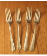 SET 4 VINTAGE ROGERS/MERIDEN Forks - $168.69 MXN