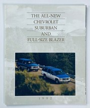 1992 Chevrolet Suburban &amp; Blazer Dealer Showroom Sales Brochure Guide Ca... - $9.45