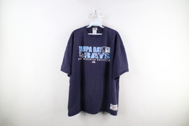 Vtg Y2K 2008 Mens 2XL Distressed Spell Out Tampa Bay Devil Rays Baseball T-Shirt - £23.23 GBP