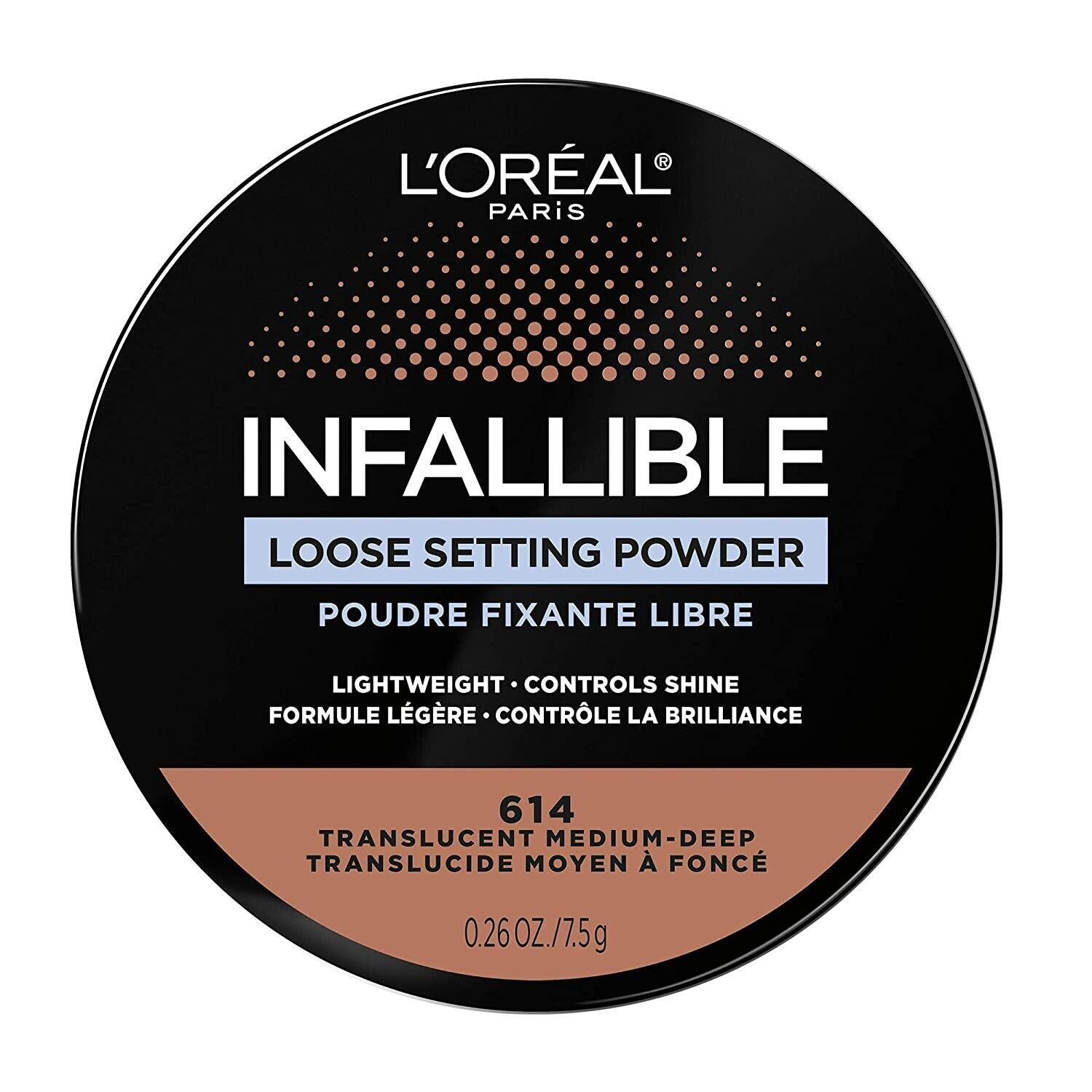 L'Oreal Paris Infallible Tinted Loose Setting Powder 614 Translucent Medium-Deep - £4.62 GBP