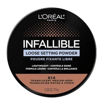 L&#39;Oreal Paris Infallible Tinted Loose Setting Powder 614 Translucent Medium-Deep - £4.71 GBP