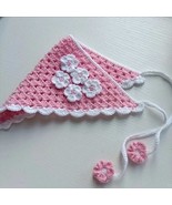 Crochet floral bandana guide, stylish seasonal accessory, perfect handma... - $4.99
