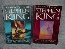 Stephen King The Dark Tower 3 The Wasteland and IV  Wizard and Glass lot of 2 - £15.00 GBP