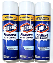 3 Pack Clorox Foaming Glass Cleaner Streak Free Drip Less 16oz - £25.98 GBP