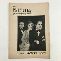 1953 Playbill New Century Theatre Paul Gregory Presents John Brown&#39;s Body - £14.91 GBP