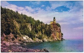 Postcard Splitrock Lighthouse North Shore Lake Superior Minnesota - £3.10 GBP