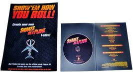 2006 SNAKES ON A PLANE Movie Promo Set CD PRESS KIT and T-SHIRT IRON ON ... - $16.99