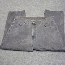 VINTAGE Rustler Black Denim Pants Jeans Men 38x25 Mid Rise 90s * - £18.37 GBP