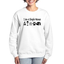 I AM A SIMPLE WOMAN Women&#39;s Crewneck Sweatshirt - $45.00