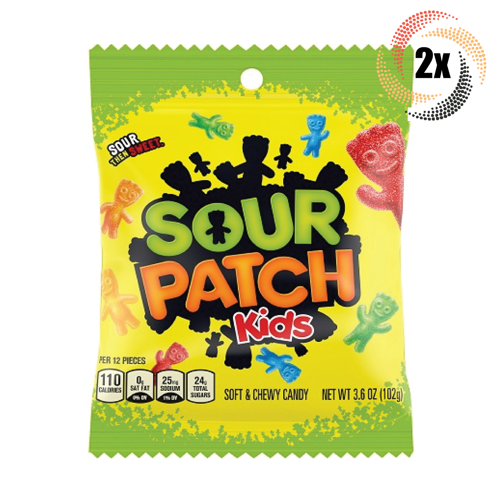 2x Bags Sour Patch Kids Original Assorted Soft &amp; Chewy Gummy Candy | 3.6oz - $10.20