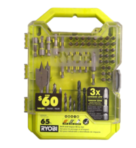 USED - RYOBI A986501 65pc Drill And Impact Drive Set - £23.58 GBP