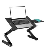 Portable Laptop Table w/Cooling Fan - Adjustable Laptop Desk - £38.93 GBP