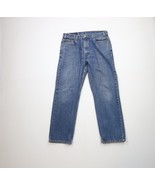 Vintage 90s Levis 505 Mens Size 34x30 Faded Regular Fit Denim Jeans Blue... - $108.25 CAD