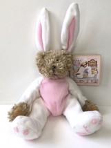 Teresa Kogut Vintage Teddy Bear in Bunny Rabbit Costume Plush Stuffed Animal - £27.57 GBP