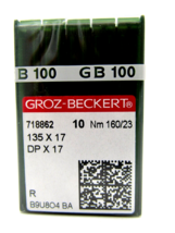 Groz-Beckert #23 Sewing Machine Needles 135 x 17 Round/Sharp Point (100 pack) - £23.45 GBP